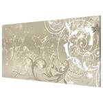 Magneetbord Parelmoer Ornament Design staal/speciale vinylfolie - beige