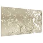 Magnettafel Pearlmutt Ornament Design Stahl / Vinyl-Spezialfolie - Beige