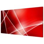 Magneetbord Red Heat staal/speciale vinylfolie - rood - 78 x 37 cm