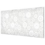Magneetbord Sezession White Light staal/speciale vinylfolie - grijs/wit