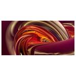 Tableau magnétique Fantastic Burning Acier / Film vinyle - Rouge