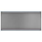 Magneetbord Colour staal/speciale vinylfolie - Petrolblauw - 78 x 37 cm