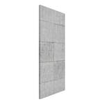 Magneetbord Betonstenen look staal/speciale vinylfolie - grijs - 37 x 78 cm