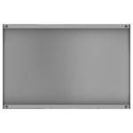 Magneetbord Beton Wereldkaart staal/speciale vinylfolie - grijs - 90 x 60 cm