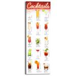 Wandbild Cocktails Mehrfarbig
