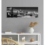 Wandbild Brooklyn Bridge Schwarz / Weiß