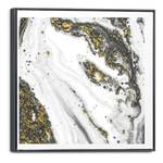 Leinwandbild Marmor Optik Leinwand - Gold