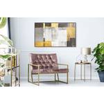 Leinwandbild Goldene Quadrate Leinwand - Gold