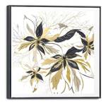 Afbeelding Gouden Bloesems canvas - goudkleurig