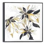 Afbeelding Gouden Bloesems canvas - goudkleurig