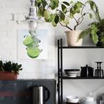 Glazen afbeelding Limone Splash veiligheidsglas - groen