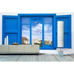 Papier peint en intissé Almeria View Papier peint en intissé - Bleu / Blanc - 420 x 280 cm