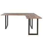 Bureau d’angle Domme Acacia massif / Fer - Acacia / Anthracite