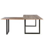 Bureau d’angle Domme Acacia massif / Fer - Acacia / Anthracite