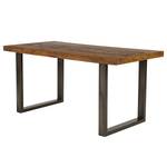 Eettafel Juilly massief acaciahout/ijzer - acaciahout/antracietkleurig