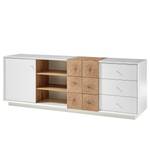 Dressoir Crecora I wit/eikenhouten look