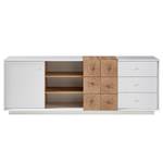 Dressoir Crecora I wit/eikenhouten look