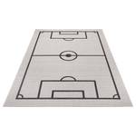 Teppich Fußballfeld II Polypropylen - Creme - 200 x 290 cm