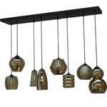 Hanglamp Quinto II rookglas/staal - 8 lichtbronnen