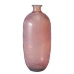 Vaas Alicia glas - roze - Hoogte: 45 cm