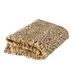 Deken Leopard polyester - bruin