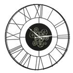 Horloge murale Clarion Fer - Noir