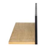 Wandplank Flox fineerlaag van echt hout - eikenhout/zwart - Breedte: 110 cm