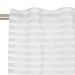 Fertiggardine Natural Stripe Polyester / Leinen - Grau