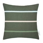 Housse de coussin Tape Tissu mélangé - Vert olive