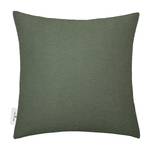 Housse de coussin Tape Tissu mélangé - Vert olive