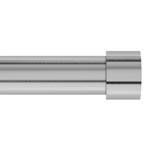 Gordijnroede Cappa II (1 rails) staalkleurig - Zilver - Breedte: 462 cm