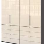 Vouwdeurkast Loft II Havanna / Magnoliakleurig glas - 200 x 236 cm