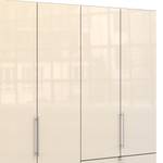Falttürenschrank Loft I Havanna / Glas Magnolie - Höhe: 216 cm - Schublade rechts