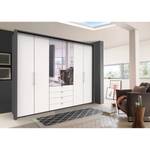 Falttürenschrank Loft III Havanna / Weiß - Höhe: 236 cm - 2 Spiegeltüren