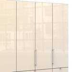 Vouwdeurkast Loft II Havanna / Magnoliakleurig glas - 250 x 236 cm