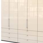 Falttürenschrank Loft II Havanna / Glas Magnolie - 300 x 216 cm