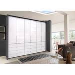 Falttürenschrank Loft II Havanna / Glas Weiß - 300 x 236 cm