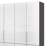 Armoire à portes pliantes Loft II Havanna / Verre Blanc - 300 x 236 cm