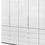 Vouwdeurkast Loft II Havanna / Wit glas - 300 x 236 cm