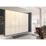 Vouwdeurkast Loft II Havanna / Magnoliakleurig glas - 300 x 236 cm