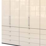 Vouwdeurkast Loft II Havanna / Magnoliakleurig glas - 300 x 236 cm