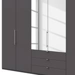 Armoire à portes pliantes Loft III Havanne - Hauteur : 216 cm - 2 miroir