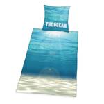 Parure de lit The Ocean Coton - Bleu