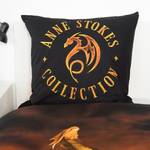 Beddengoed Anne Stokes Collection Draak katoen - bruin/zwart