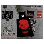 Bettwäsche The Walking Dead Baumwollstoff - Schwarz / Rot