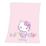 Plaid polaire Hello Kitty Polaire - Rose