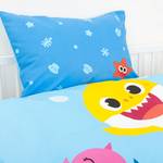 Babybeddengoed Baby Shark katoen - blauw