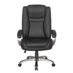 Fauteuil de bureau Roynac Imitation cuir / Matière plastique - Noir / Argenté