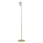 Lampadaire Contina Verre opalin / Acier - 1 ampoule - Laiton