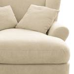XXL-fauteuil Cebu geweven stof - Geweven stof Palila: Crèmekleurig